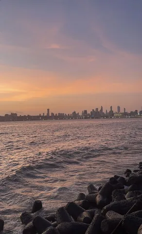 Sunset over the sea